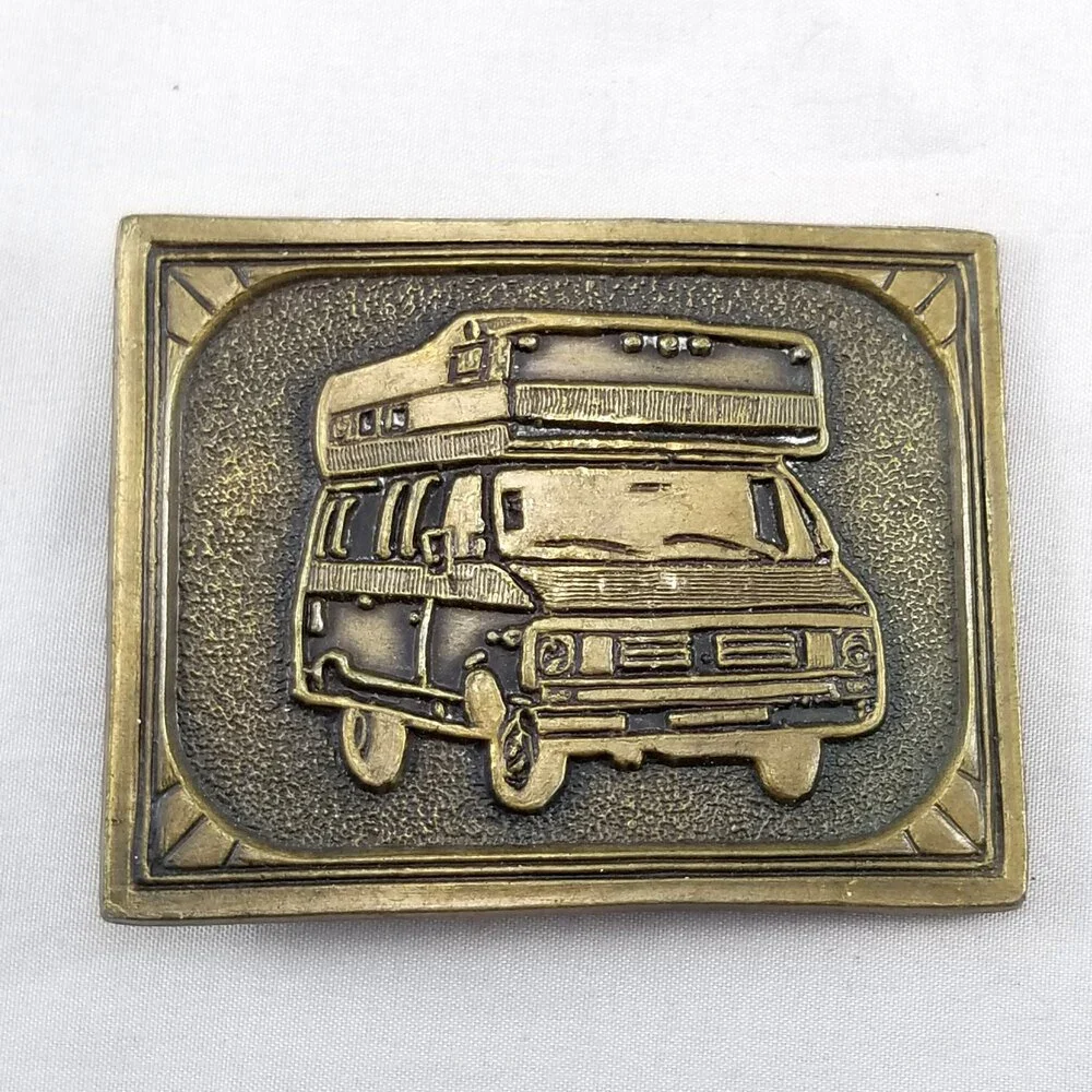 Belt Buckle 1970s 1980s Van RV Travel Campervan Winnebago Custom‎ Motorhome